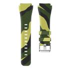 For Samsung Gear S3 Twill Camouflage Silicone Watch Band(Army Green) - 2