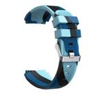 For Samsung Gear S3 Twill Camouflage Silicone Watch Band(Blue) - 1