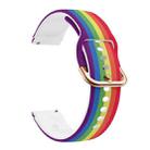 For Xiaomi Haylou LS01 Silicone Printing Watch Band(Rainbow) - 1