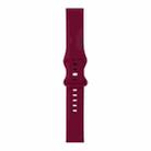 For Samsung Galaxy Watch 3 41mm 8-buckle Silicone Watch Band(Wine Red) - 1