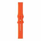 For Samsung Galaxy Watch 3 41mm 8-buckle Silicone Watch Band(Orange) - 1