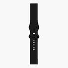 For Samsung Galaxy Watch 3 41mm 8-buckle Silicone Watch Band(Black) - 1