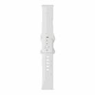 For Samsung Galaxy Watch 3 41mm 8-buckle Silicone Watch Band(White) - 1