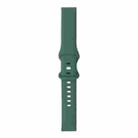 For Samsung Galaxy Watch 3 41mm 8-buckle Silicone Watch Band(Pine Needle Green) - 1