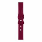 For Samsung Galaxy Watch 3 45mm 8-buckle Silicone Watch Band(Wine Red) - 1