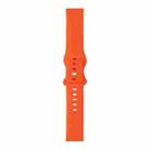 For Samsung Galaxy Watch 3 45mm 8-buckle Silicone Watch Band(Orange) - 1