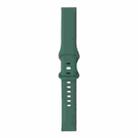 For Samsung Galaxy Watch 3 45mm 8-buckle Silicone Watch Band(Pine Needle Green) - 1