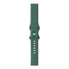 For Samsung Galaxy Watch 42mm 8-buckle Silicone Watch Band(Pine Needle Green) - 1