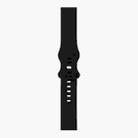 For Samsung Galaxy Watch 46mm 8-buckle Silicone Watch Band(Black) - 1