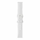 For Samsung Galaxy Watch Active / Active 2 40mm / Active 2 44mm 8-buckle Silicone Watch Band(White) - 1