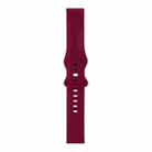 For Huawei Watch GT 2 42mm 8-buckle Silicone Watch Band(Wine Red) - 1