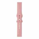 For Huawei Watch GT 2 42mm 8-buckle Silicone Watch Band(Pink Sand) - 1