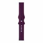 For Amazfit GTR 2 8-buckle Silicone Watch Band(Dark Purple) - 1