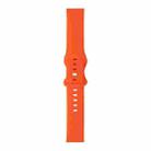 For Amazfit Sport Watch / Sport Watch 2S / Sport Watch 2 / Sport Watch 3 8-buckle Silicone Watch Band(Orange) - 1