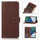 For Google Pixel 6 Litchi Texture PU + TPU Horizontal Flip Leather Case with Holder & Card Slots & Wallet(Brown) - 1