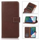 For Xiaomi Mi 11 Lite Litchi Texture PU + TPU Horizontal Flip Leather Case with Holder & Card Slots & Wallet(Brown) - 1