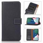 For Xiaomi Mi 11 Lite Litchi Texture PU + TPU Horizontal Flip Leather Case with Holder & Card Slots & Wallet(Dark Blue) - 1
