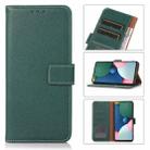 For Xiaomi Redmi Note 10 5G / Poco M3 Pro Litchi Texture PU + TPU Horizontal Flip Leather Case with Holder & Card Slots & Wallet(Dark Green) - 1