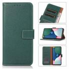 For Xiaomi Redmi Note 10 Pro / 10 Pro Max Litchi Texture PU + TPU Horizontal Flip Leather Case with Holder & Card Slots & Wallet(Dark Green) - 1
