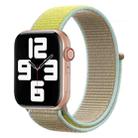 For Apple Watch Series 8&7 41mm / SE 2&6&SE&5&4 40mm / 3&2&1 38mm Color Matching Nylon Watch Band(Green + Baby Blue) - 1