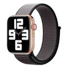 For Apple Watch Series 7 45mm / 6 & SE & 5 & 4 44mm / 3 & 2 & 1 42mm Color Matching Nylon Watch Band(Black + Grey) - 1