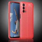 For OnePlus Nord N200 5G Litchi Texture TPU Shockproof Case(Red) - 1