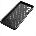 For OPPO A16 Carbon Fiber Texture Shockproof TPU Case(Black) - 5