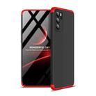 For OPPO Reno6 Pro 5G GKK Three Stage Splicing Full Coverage PC Case(Black Red) - 1
