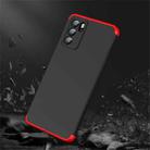 For OPPO Reno6 Pro 5G GKK Three Stage Splicing Full Coverage PC Case(Black Red) - 6
