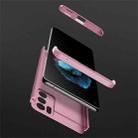 For OPPO Reno6 Pro 5G GKK Three Stage Splicing Full Coverage PC Case(Rose Gold) - 4
