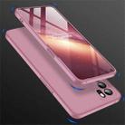 For OPPO Reno6 Pro 5G GKK Three Stage Splicing Full Coverage PC Case(Rose Gold) - 5