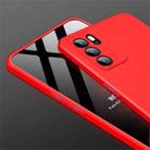 For OPPO Reno6 Pro 5G GKK Three Stage Splicing Full Coverage PC Case(Red) - 3