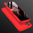 For OPPO Reno6 Pro 5G GKK Three Stage Splicing Full Coverage PC Case(Red) - 5