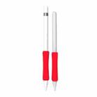 Stylus Touch Pen Silicone Protective Cover For Apple Pencil 1 / 2(Red) - 1