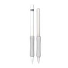 Stylus Touch Pen Silicone Protective Cover For Apple Pencil 1 / 2(Milk Gray) - 1
