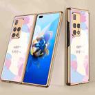 For Huawei Mate X2 GKK Electroplating Painted Glass Protective Case(Happy Ending 01) - 1