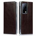 For Huawei Mate X2 Crazy Horse Texture Horizontal Flip Leather Case with Holder & Card Slot(Dark Brown) - 1