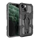 For iPhone 13 mini Machine Armor Warrior Shockproof PC + TPU Protective Case (Grey) - 1