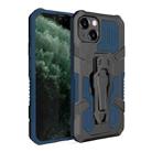 For iPhone 13 Machine Armor Warrior Shockproof PC + TPU Protective Case(Blue) - 1