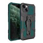 For iPhone 13 Machine Armor Warrior Shockproof PC + TPU Protective Case(Green) - 1