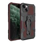 For iPhone 13 Machine Armor Warrior Shockproof PC + TPU Protective Case(Brown) - 1
