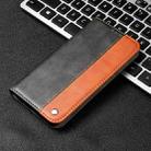 For iPhone 13 Business Solid Color Stitching Horizontal Flip Leather Case with Holder & Card Slots(Brown) - 1