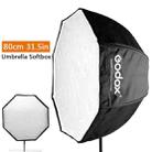 Godox Photo Studio Portable Octagon Speedlite Umbrella Softbox Reflector, Size:80cm - 2