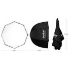 Godox Photo Studio Portable Octagon Speedlite Umbrella Softbox Reflector, Size:95cm - 2