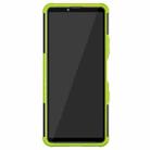 For Sony Xperia 10 III Tire Texture Shockproof TPU+PC Protective Case with Holder(Green) - 3