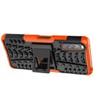 For Sony Xperia 10 III Tire Texture Shockproof TPU+PC Protective Case with Holder(Orange) - 6