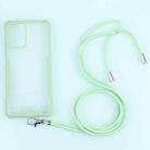 For Xiaomi Redmi Note 10 4G/10S Acrylic + Color TPU Shockproof Case with Neck Lanyard(Avocado) - 1