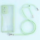 For Xiaomi Redmi Note 10 Pro Max Acrylic + Color TPU Shockproof Case with Neck Lanyard(Avocado) - 1