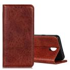 For Nokia 2.3 Magnetic Retro Crazy Horse Texture Horizontal Flip Leather Case with Holder & Card Slots(Brown) - 1