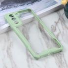 For Samsung Galaxy S21 FE Acrylic + Color TPU Shockproof Case(Avocado) - 1